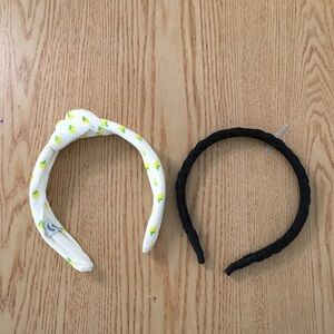 Free with bundle only!! White yellow and braided Black Headbands